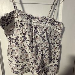A&F Floral Adjustable Strap Tank