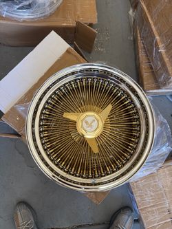 17” gold zenith wire wheels mustang cougar cutlass