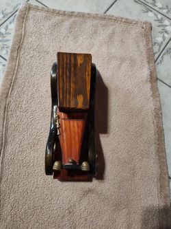Vintage wooden car