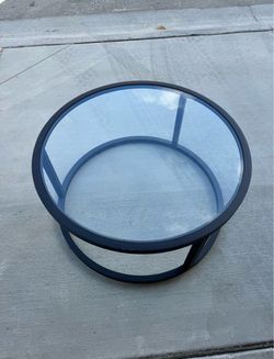 Round Glass Top Coffee Table