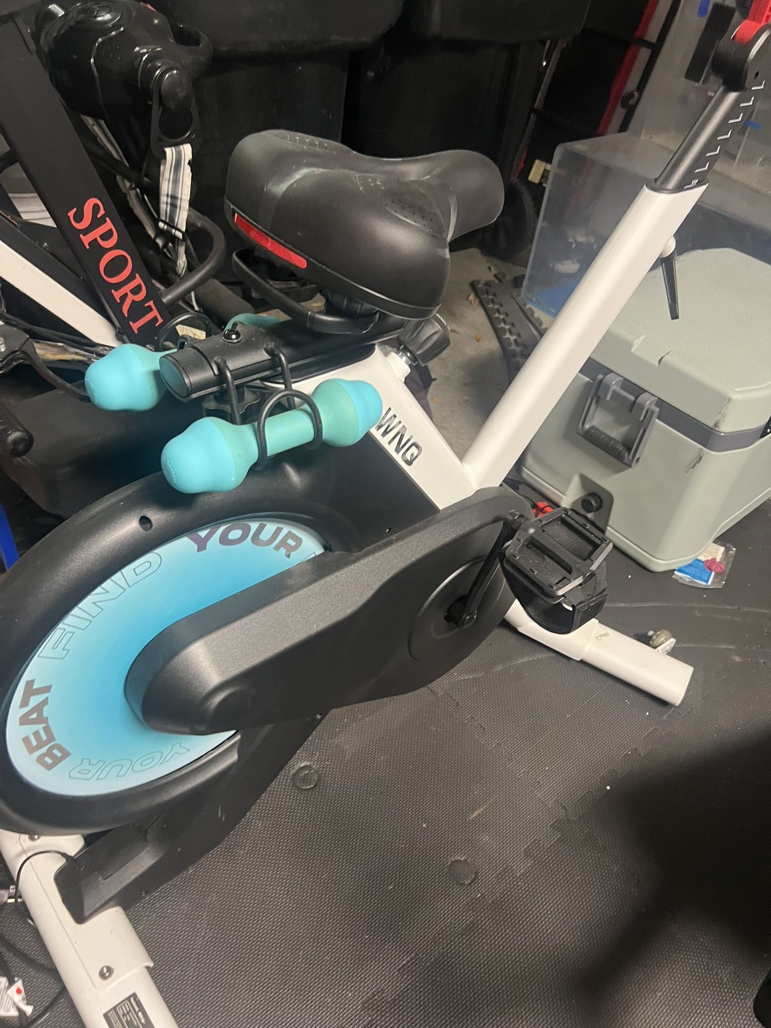 WNQ Stationary Exercise Bike with Screen