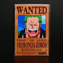 NEW DEAD OR ALIVE RORONOA ZORO Printed Poster Print 8.25"x12.75" on foam board