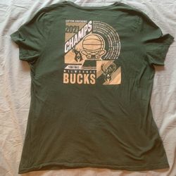 Milwaukee Bucks 2021 NBA Eastern Conference Champions Shirt; Women’s XL