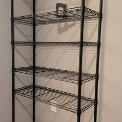 Black Metal Bookshelf / Storage Rack – Moving Sale