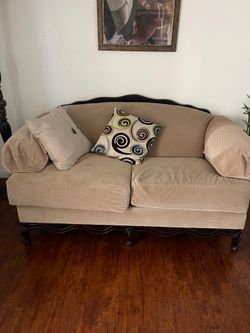 2 peice - vintage-style three-seater sofa