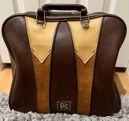 Vintage Retro Brunswick Bowling Ball Bag Single Ball Rack!