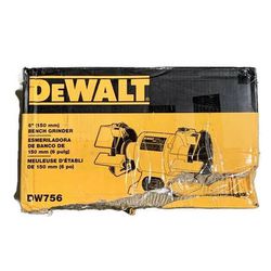 DEWALT DW756 6" 5/8-HP Induction Motor 3,450 Rpm Bench Grinder