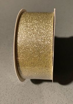 Gold Glitter Ribbon