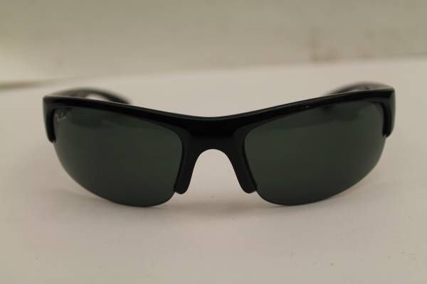 RAY BAN RB 4173 POLISHED BLACK SEMI RIMLESS SUNGLASSES 62-20