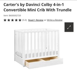 Davinci mini crib + Wonder dream mattress
