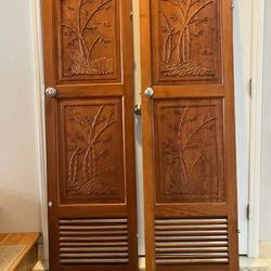 Solid Teak Boat Interior Cabin Doors