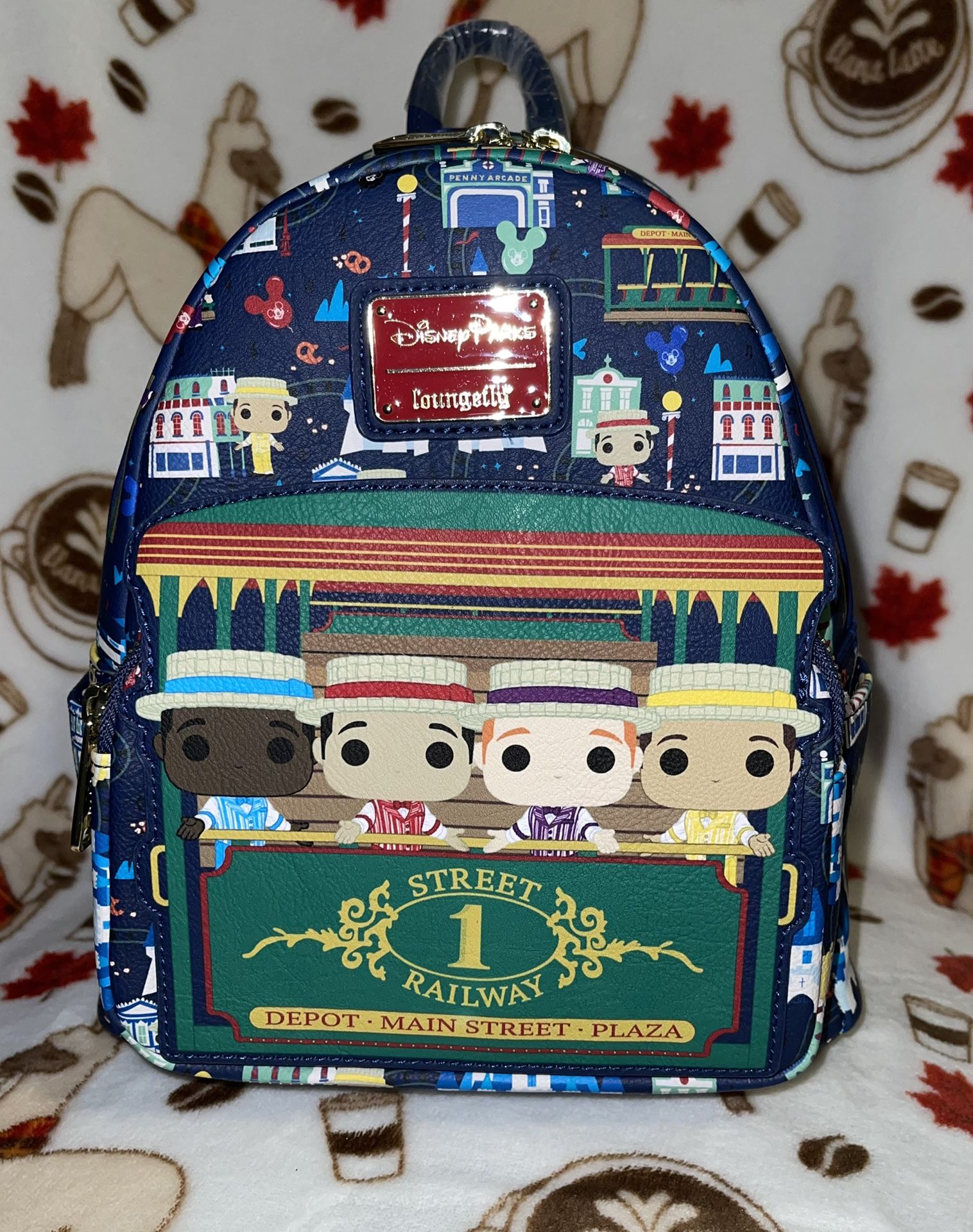 NEW Disney Loungefly Backpack Bag Dapper Dan - Main Street U.S.A.