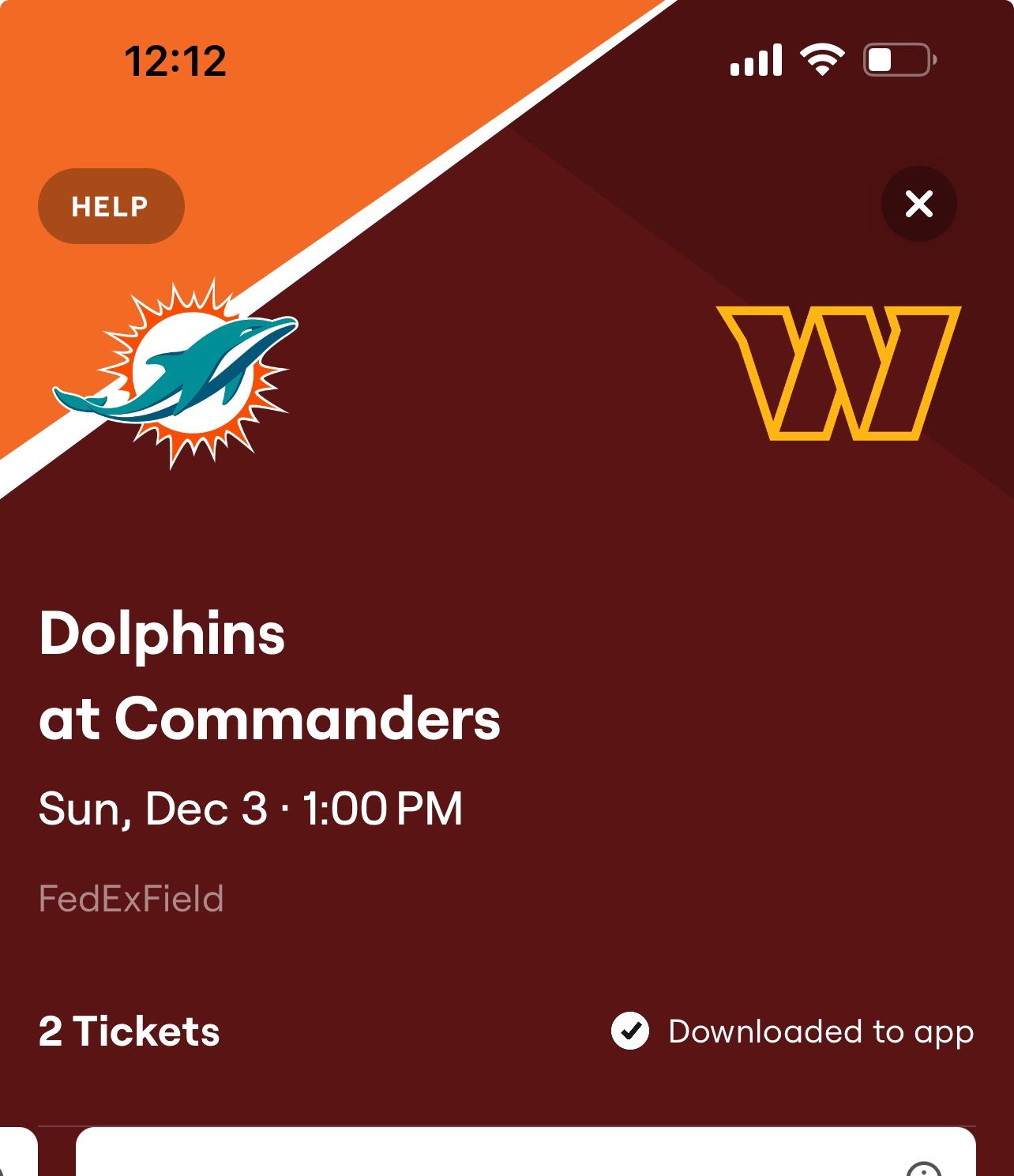 100 Level Commanders Vs Dolphins Tickets