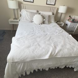 Bed, Bed Frame And Mattress 