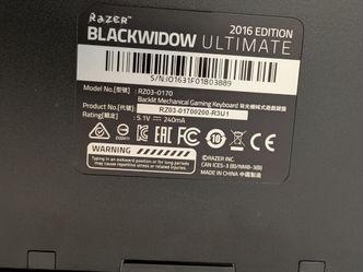 Razer BlackWidow Ultimate 2016 Mechanical Keyboard