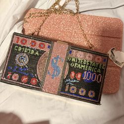 Diamond bling purse
