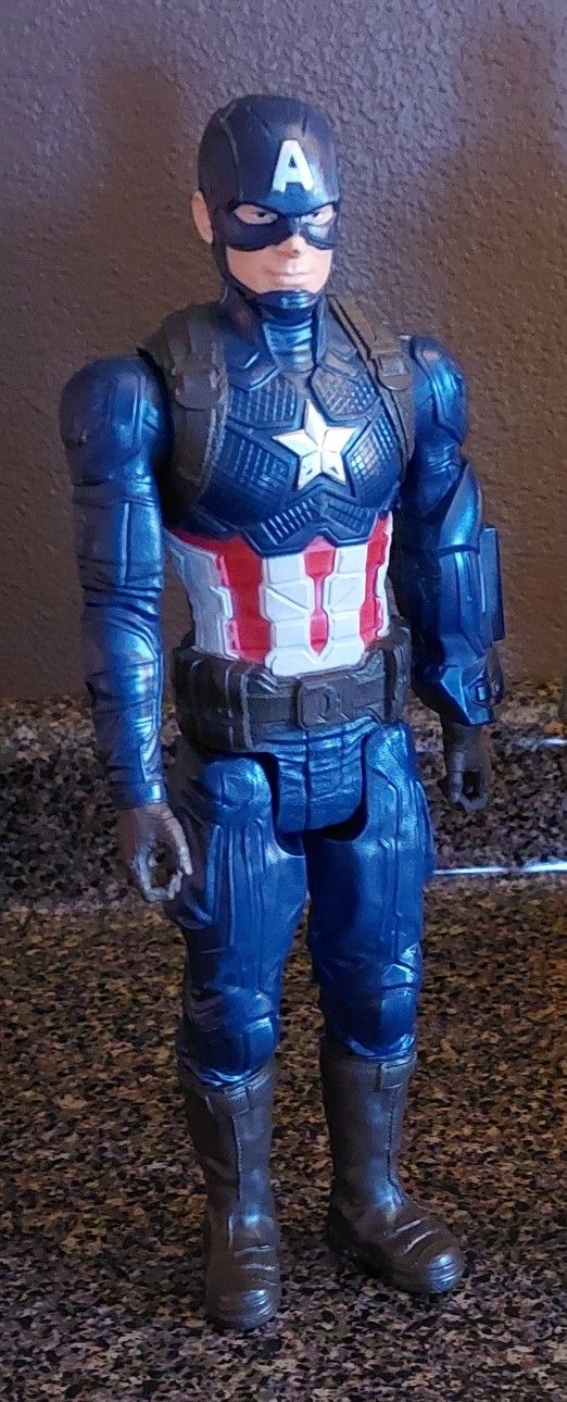 Marvel Avengers Titan Hero "Captain America" Action Figure (EUC)