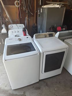 Samsung Washer And Electric Dryer Large Capacity