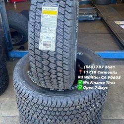 265/70R17 Goodyear A/TS New Set of Tires Installed and Balanced Set de Llantas Nuevas Instaladas y Balanceadas