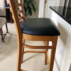 Set of 2 Premium Wood Bar Stools – Sturdy & Comfortable