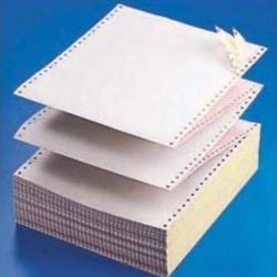 KDM 882, 2 Part Color Carbonless Dot Matrix Computer Paper 9-1/2'' X 11'' White/Canary, 1800/Carton 