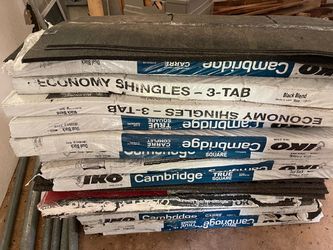 New Roof Shingles black new $550  for 15 bags