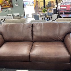 100% Top Grain Leather Sofa Love Seat 