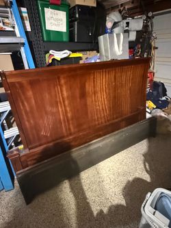 Wood California King bed frame by West Indies