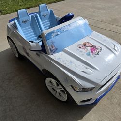Disney Power Wheels kids Mustang battery powered car