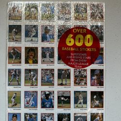 600 Baseball Stickers