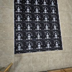 Skeleton Moon Phase Sewing Fabric 