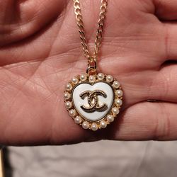 Authentic Stamped CC Pendant Necklace