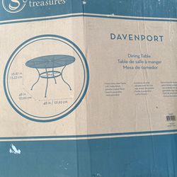 Outdoor Round Steel Dining Table (NEW)