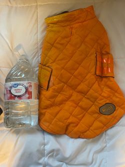 Fleece lined, reflective dog coat