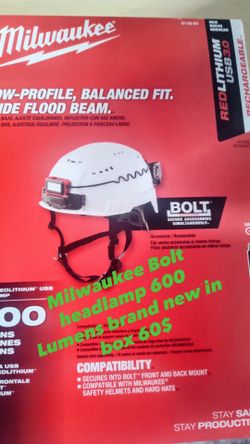 Milwaukee bolt headlamp 600 Lumens