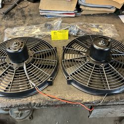 Dual Electric Fans 