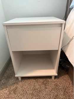 White nightstand