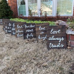 Wedding “Love Chapter” Signs