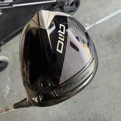 TaylorMade Qi10 driver (10.5° loft, right-handed) with Fujikura Ventus Velocore Red 6S shaft. 