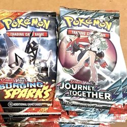 Surging Sparks / Journey Together Booster Packs 