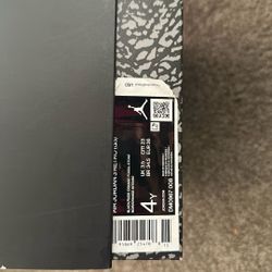 Air Jordan 3 Retro (Gs) Black/ Rush Orange-fossil Stone Noir/ Orange Intense  Size 4y