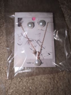 Rose Gold Necklace Set