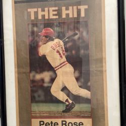 Pete Rose Cover Of The Cincinnati Post