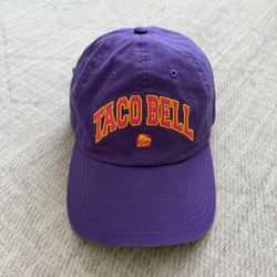 Taco Bell Fast Food Embroidered Logo Adult Purple Adjustable OSFM Dad Hat