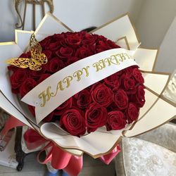 50 Roses Bouquet Ramo Buchon