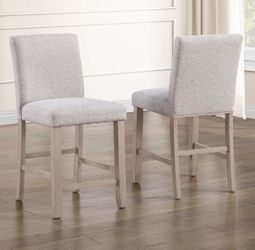 New Steve Silver Set of 2 Taylor Transitional Polyester Upholstered Dining side chair ( Wood Frame )