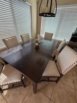 Kitchen Dining Room Table with 6 Chairs