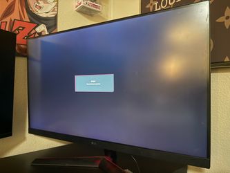 LG 32” Monitor 1080p 165hz Refresh Rate