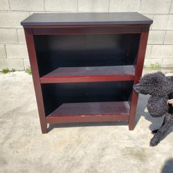 Short Book Shelf Cherry Brown