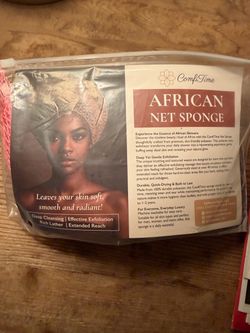 African Net Sponge & Bath Sponge Set (2 sets = 4 sponges)